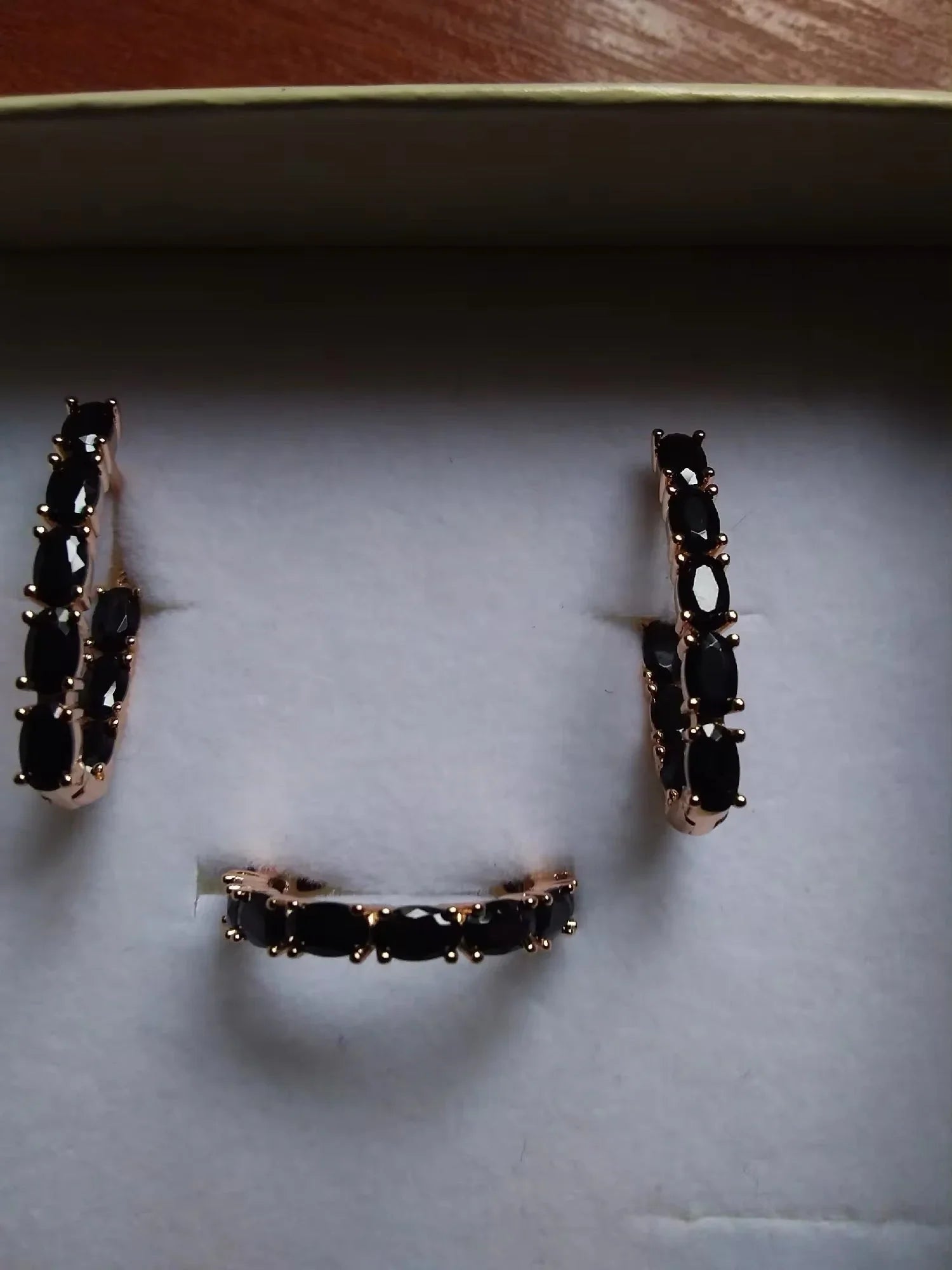 14k Gold Filled Onyx Earrings Inside Out Hoops.