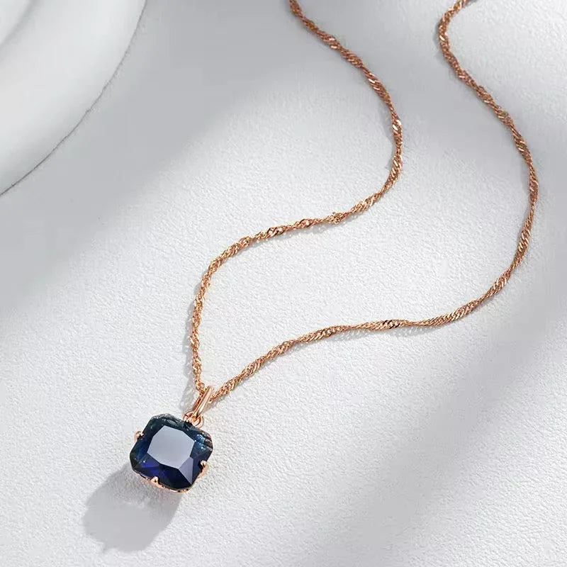 14k Sapphire Elegant Simple Set.