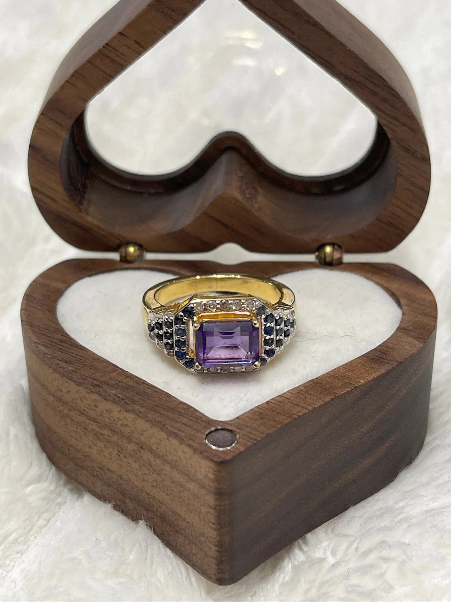Amethyst and Sapphire Ring.