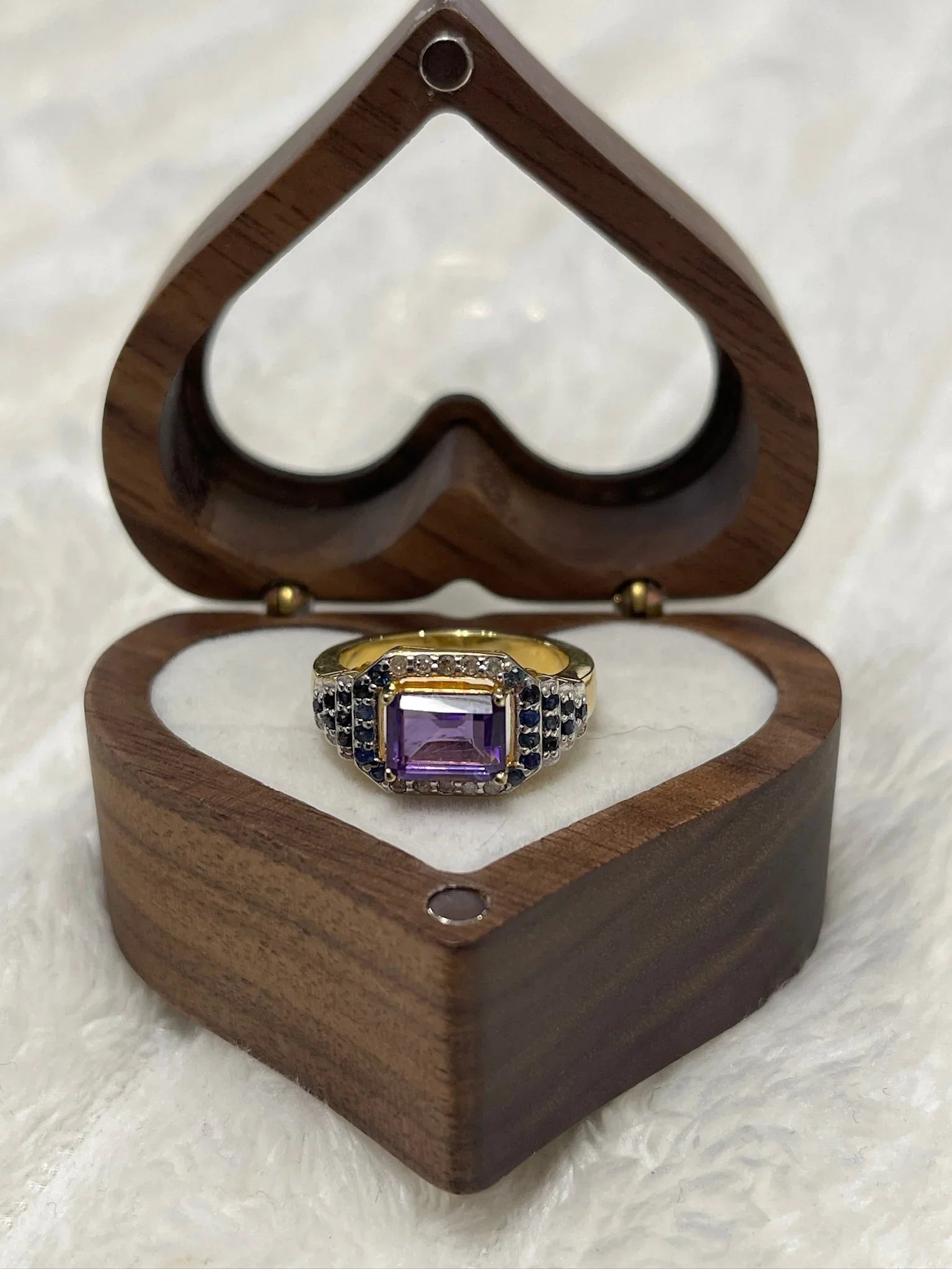 Amethyst and Sapphire Ring.
