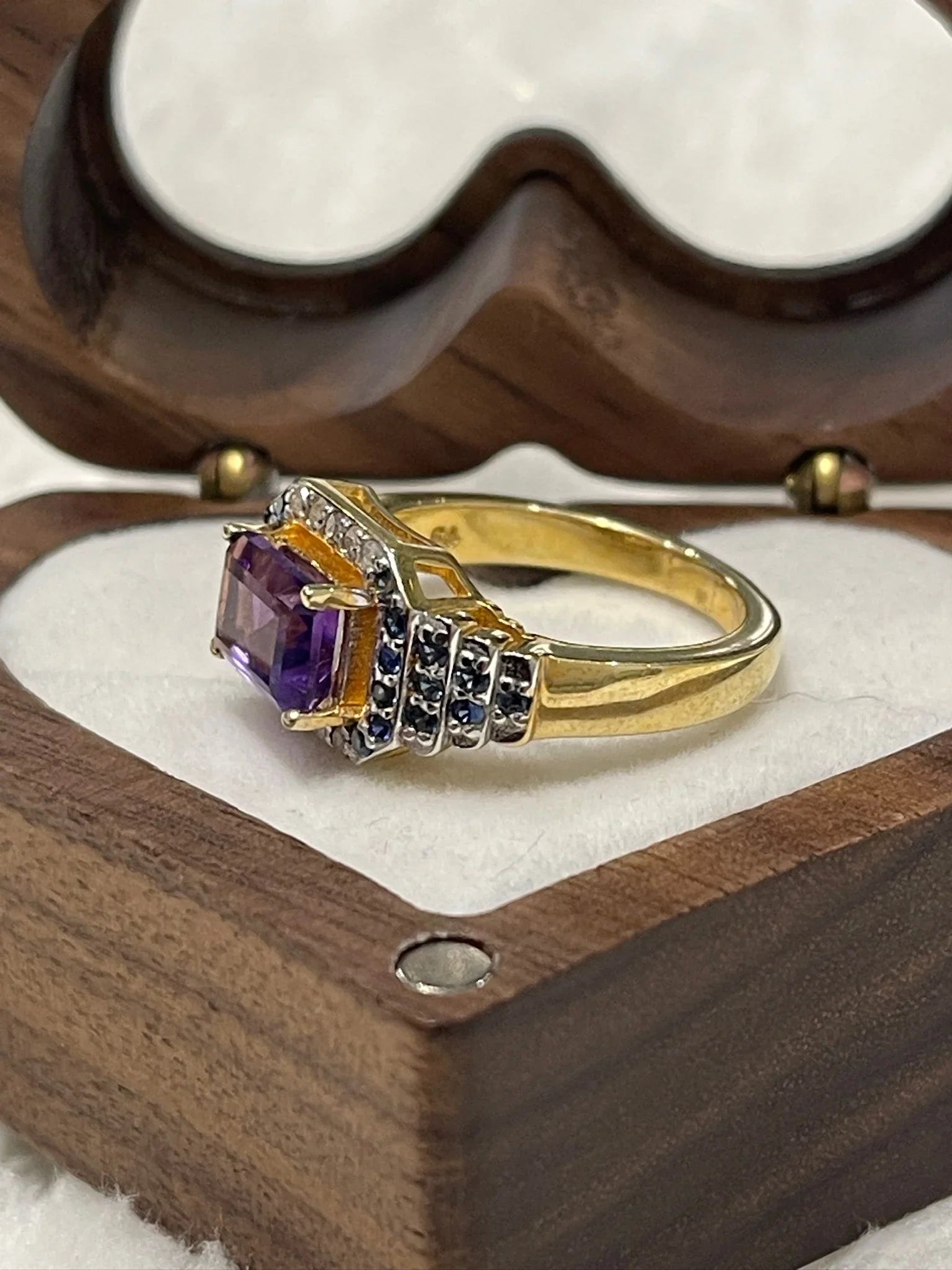 Amethyst and Sapphire Ring.