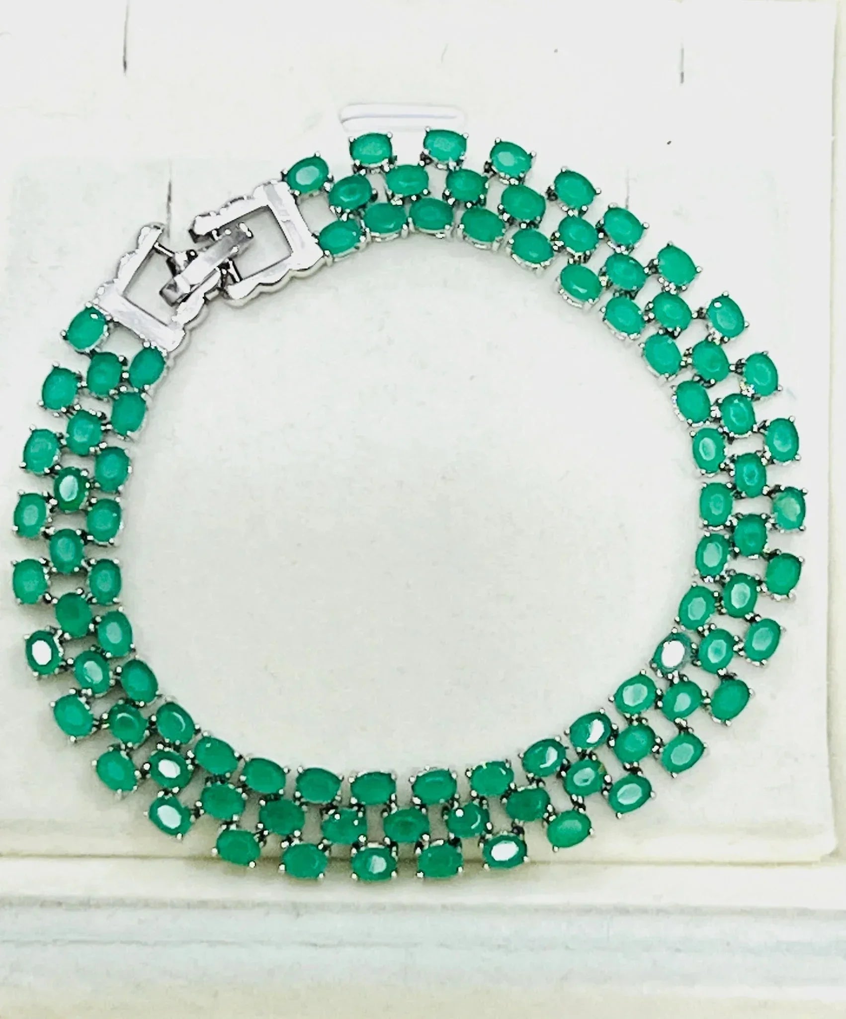 Geometric Triple - Gemstone Bracelets – Gold - Plated Sterling Silver - Eva & Elie