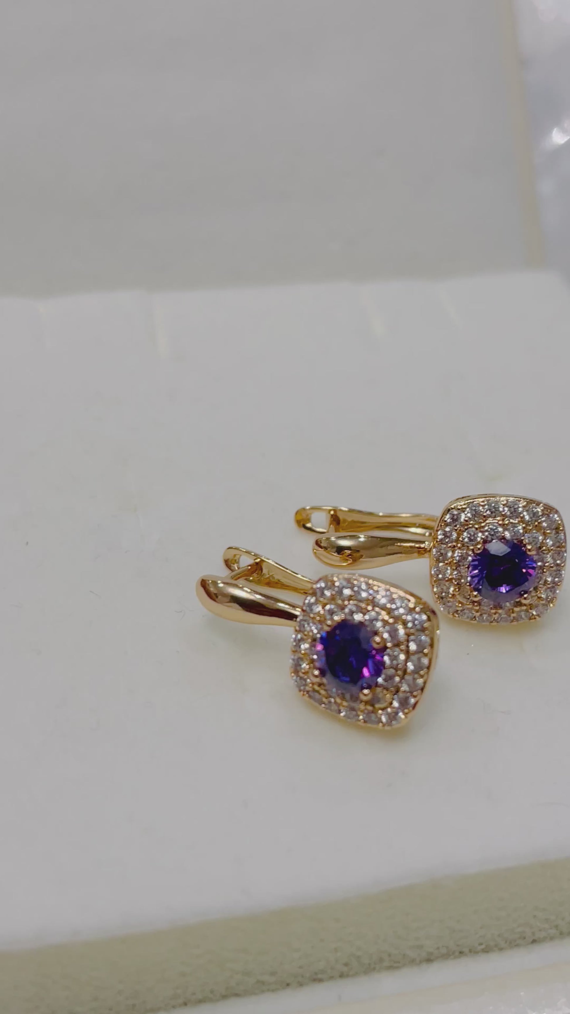 Amethyst Set in 14k Rolled Gold.
