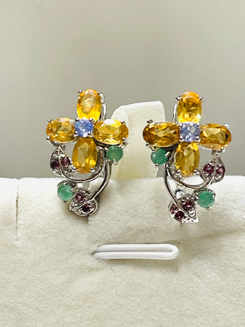 Handmade Genuine Citrine and Peridot Set