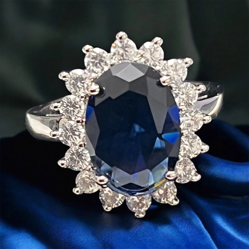 Stunning Sapphrie Princess Diana Ring