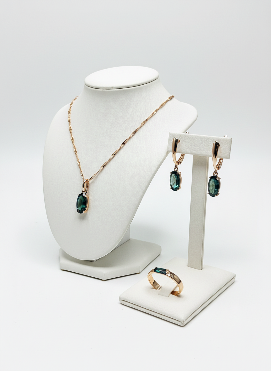 14K Rolled Gold Mystic Topaz Viera Set