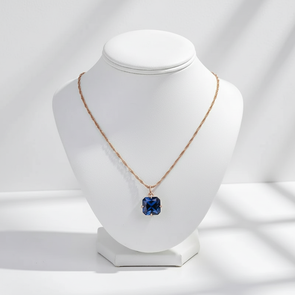 14k Sapphire Elegant Simple Set