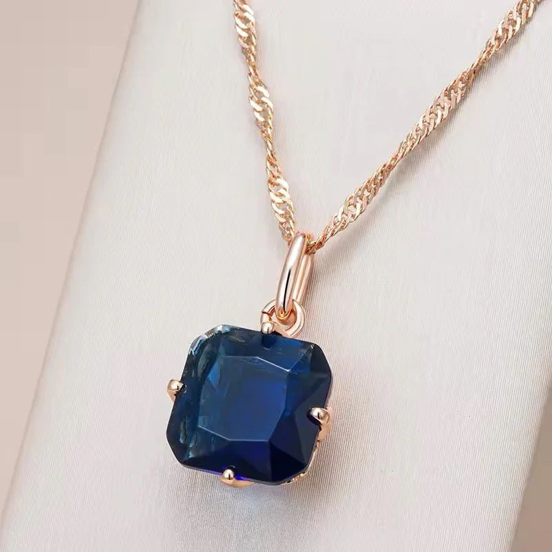 14k Sapphire Elegant Simple Set.