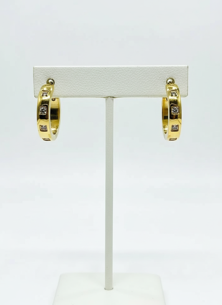 18k Gold Vermeil Waterproof Daily wear Julia Hoops