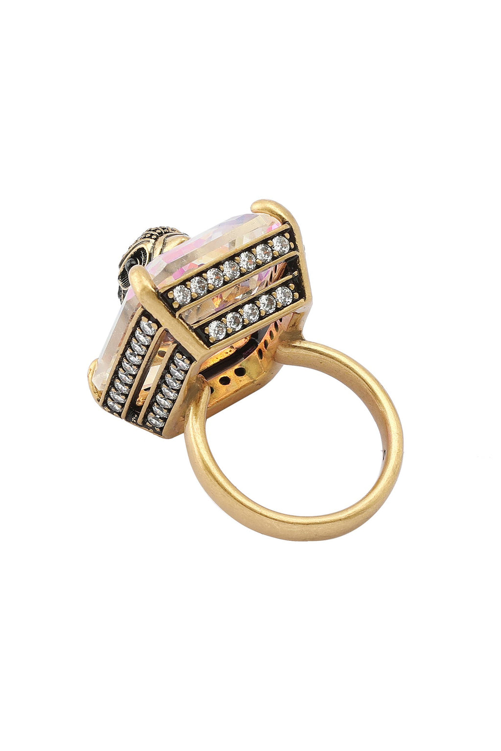 Kurt Geiger Statement Crystal Cocktail Ring (only size 9)
