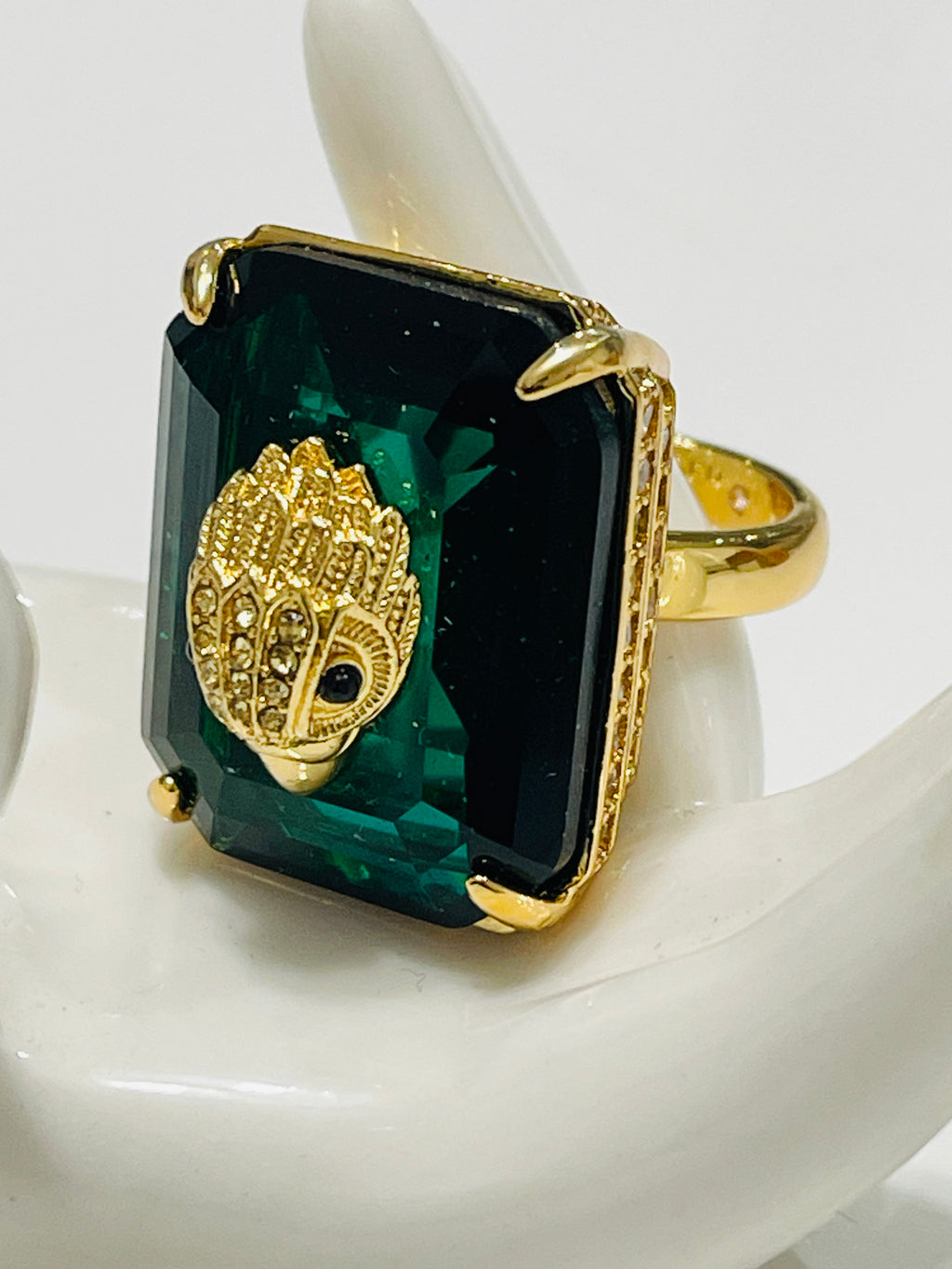 Kurt Geiger Statement Crystal Cocktail Ring (only size 9)