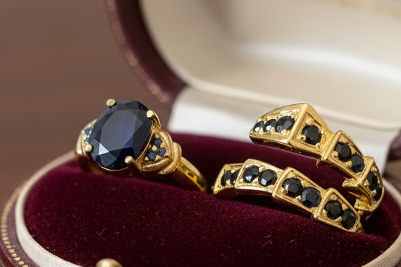 Genuine Sapphires Rings (set or separate)