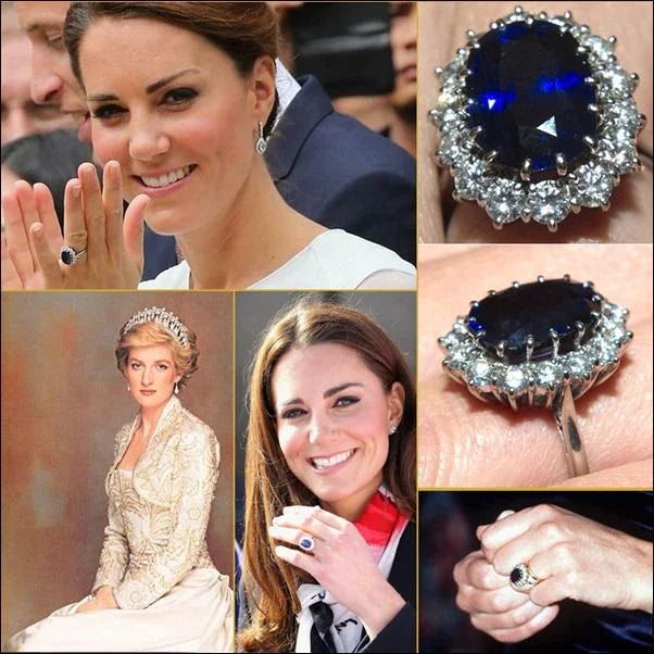 Stunning Sapphrie Princess Diana Ring