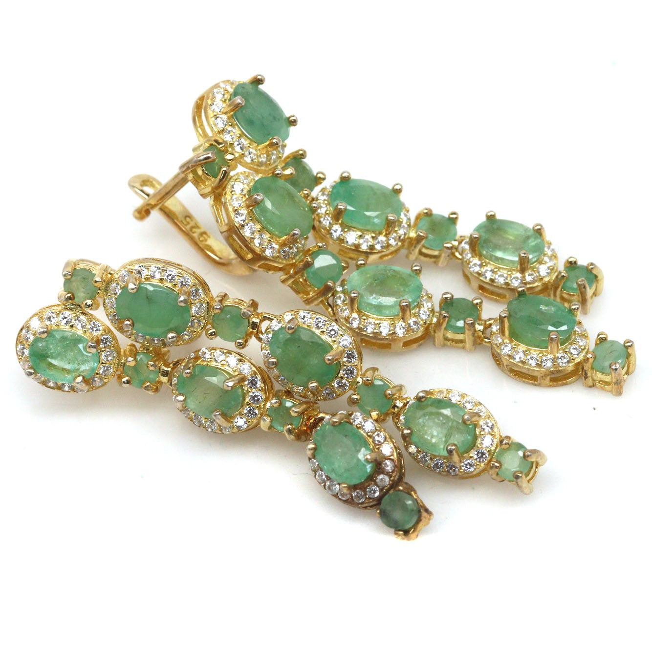 Handmade Colombian Emerald Earrings