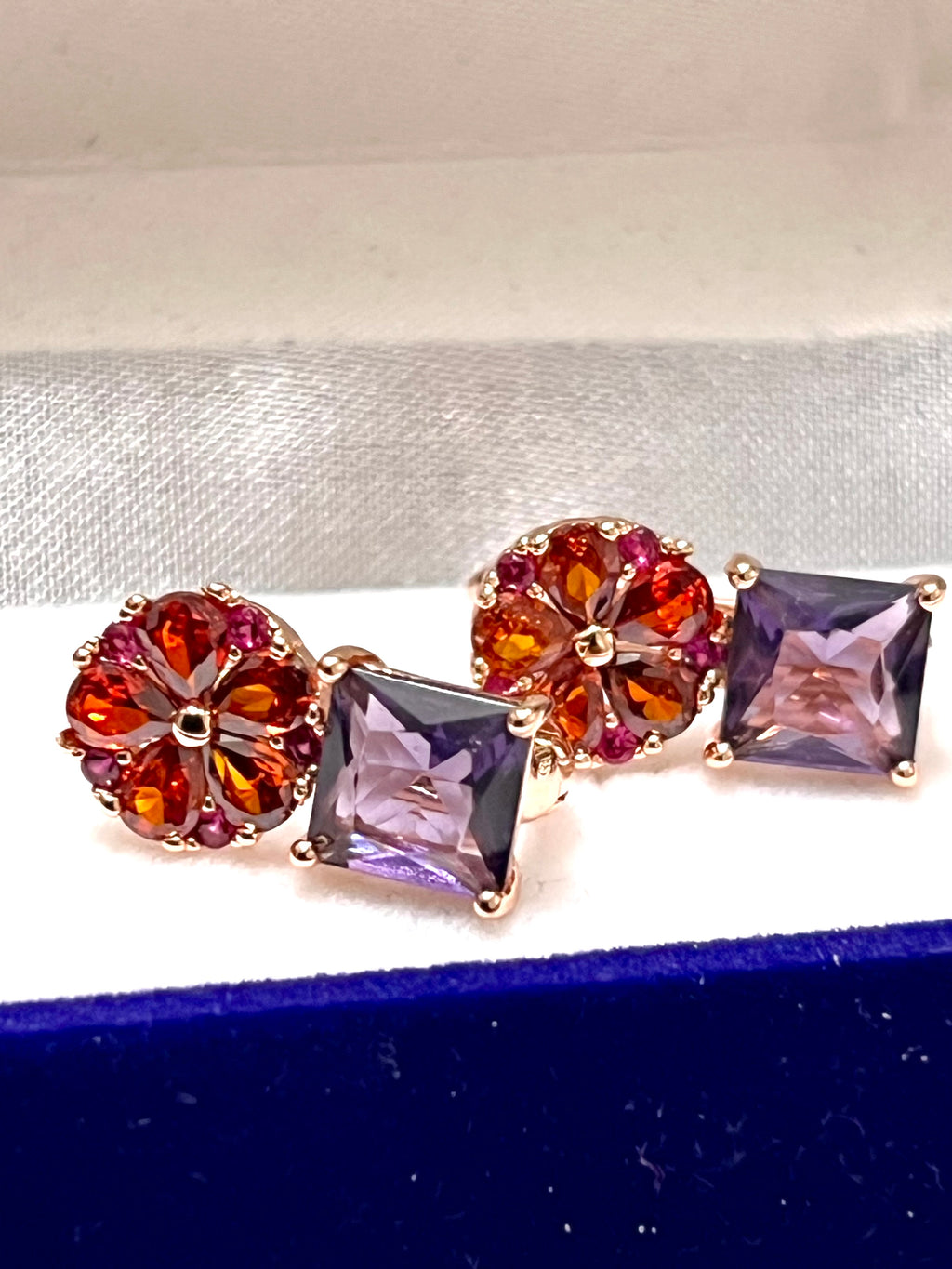 14k Rolled Gold Flower and Minimalistic Earrings