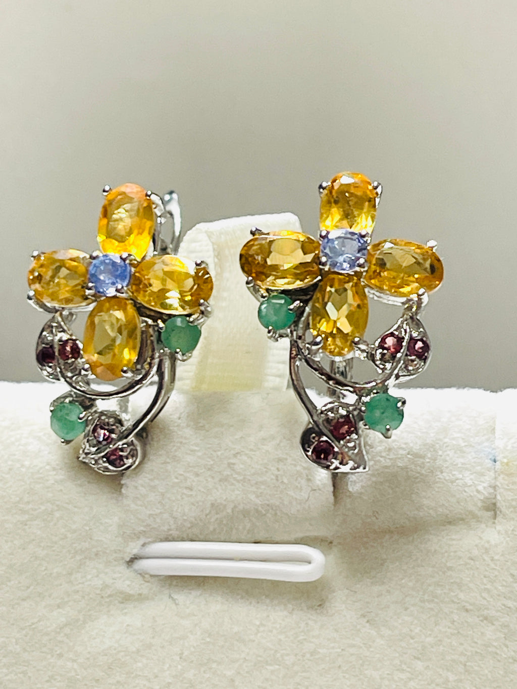 Handmade Genuine Citrine and Peridot Set