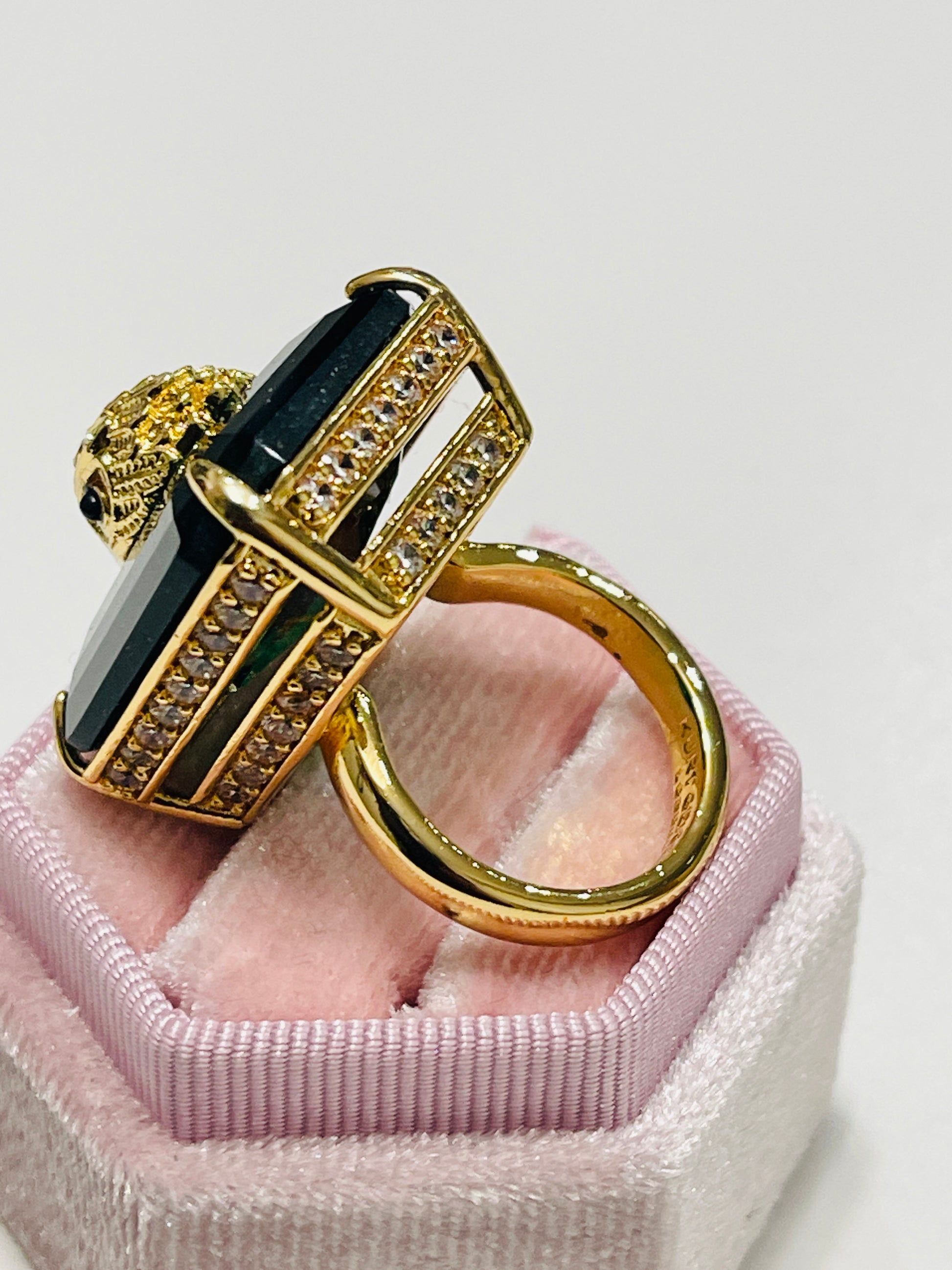 Kurt Geiger Statement Crystal Cocktail Ring (only size 9)