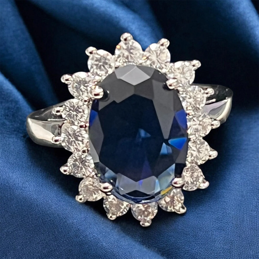 Stunning Sapphrie Princess Diana Ring