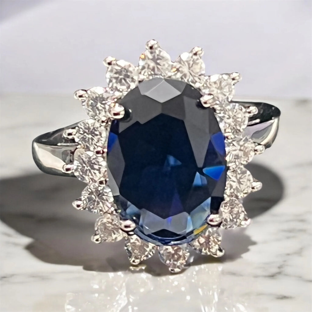Stunning Sapphrie Princess Diana Ring