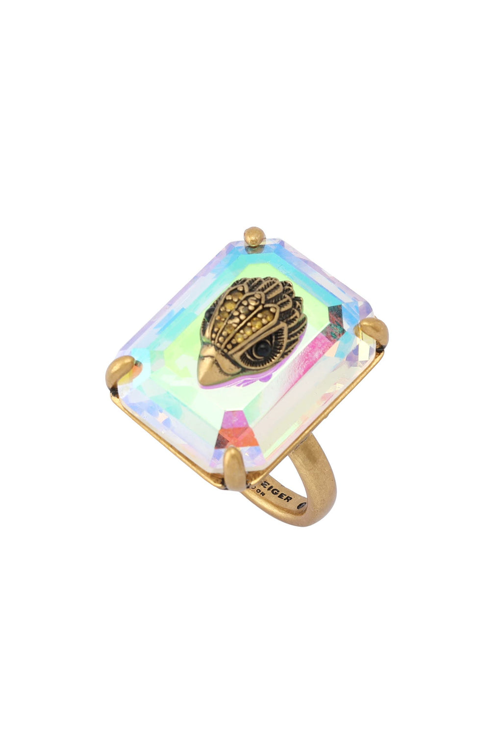 Kurt Geiger Statement Crystal Cocktail Ring (only size 9)