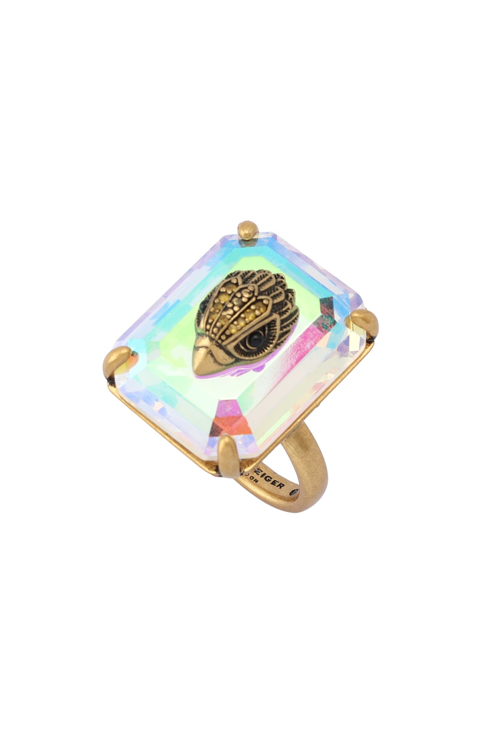 Kurt Geiger Statement Crystal Cocktail Ring (only size 9)