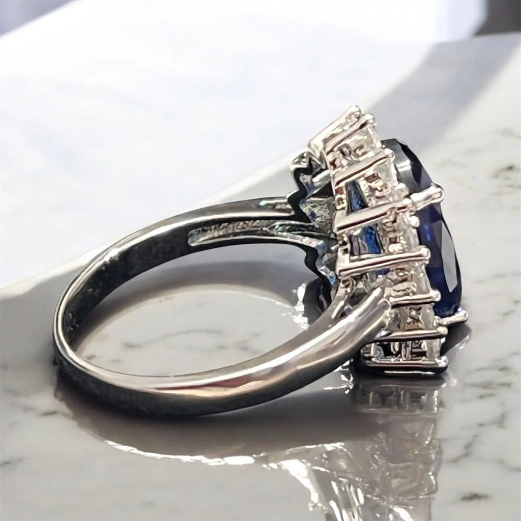 Stunning Sapphrie Princess Diana Ring