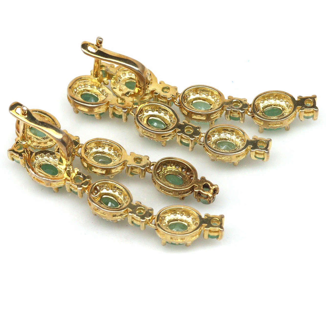 Handmade Colombian Emerald Earrings