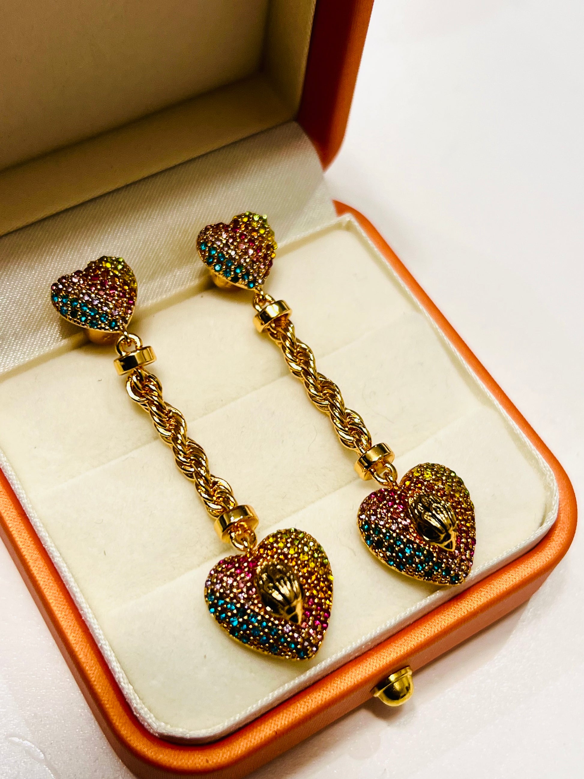 Kurt Geiger Heart Earrings