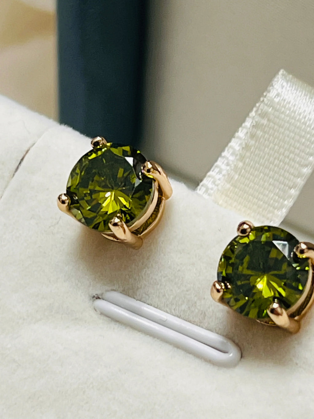 Vibrant Peridot & Sapphire Statement Ring