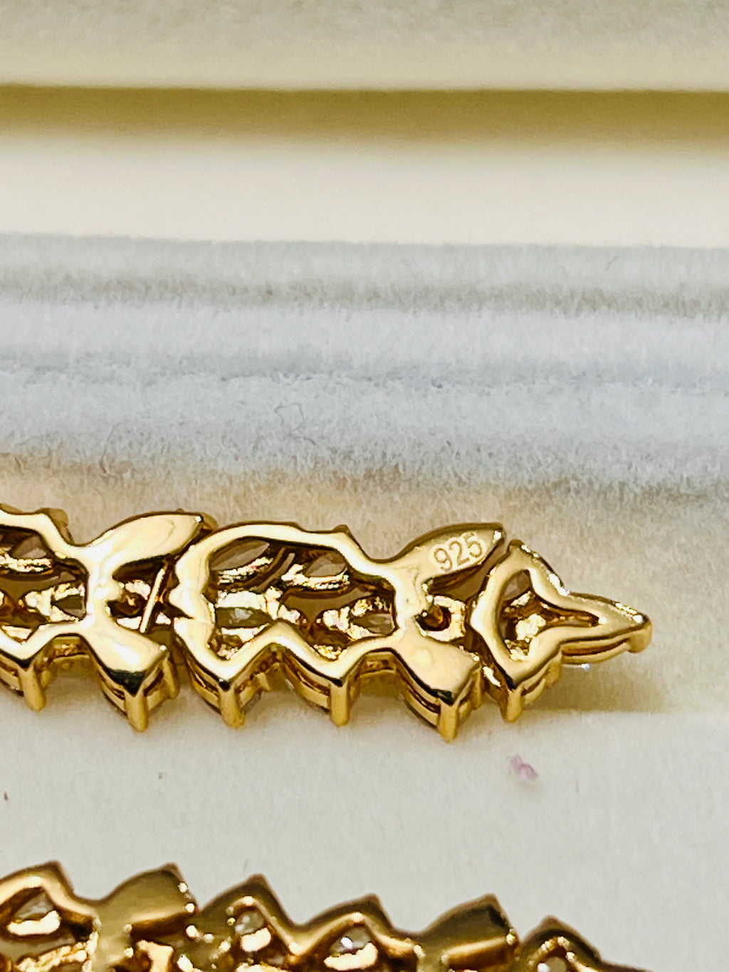 Handmade Yellow Quartz Huggie Earrings in Platinum Silver with 18K Gold Vermeil