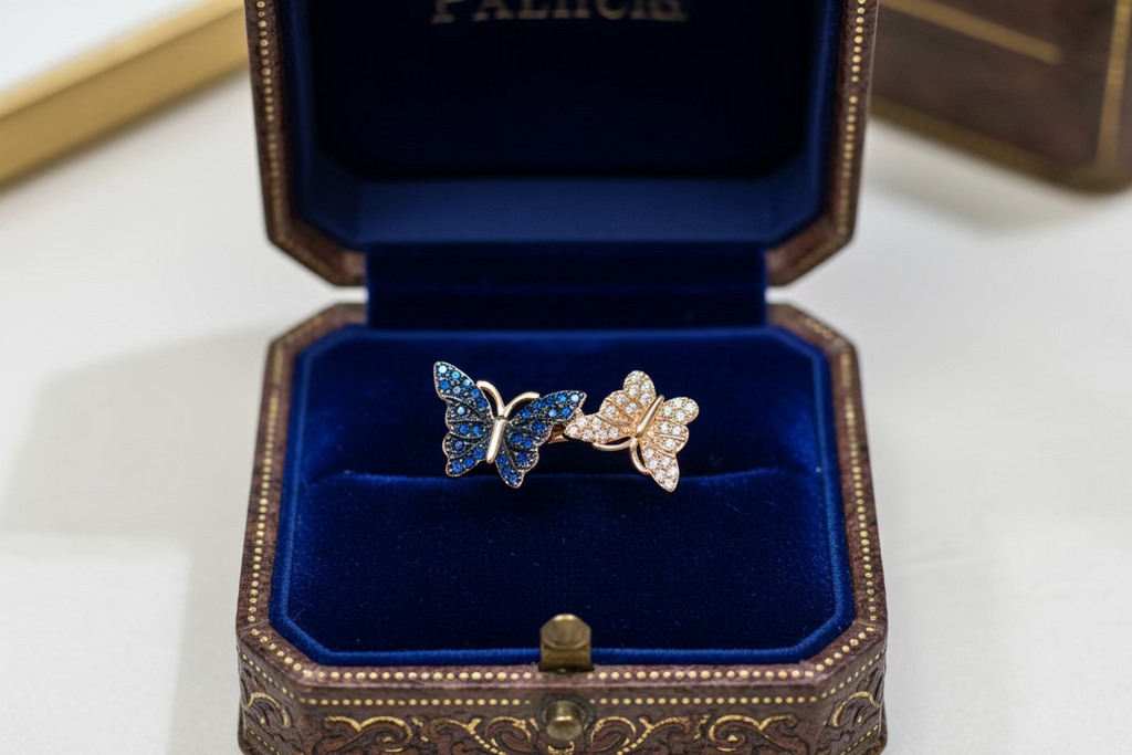 14k Rose Gold Butterfly Set 🦋.
