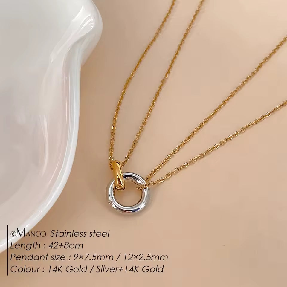 Simple yet chic waterproof PVD Gold Plated Necklace