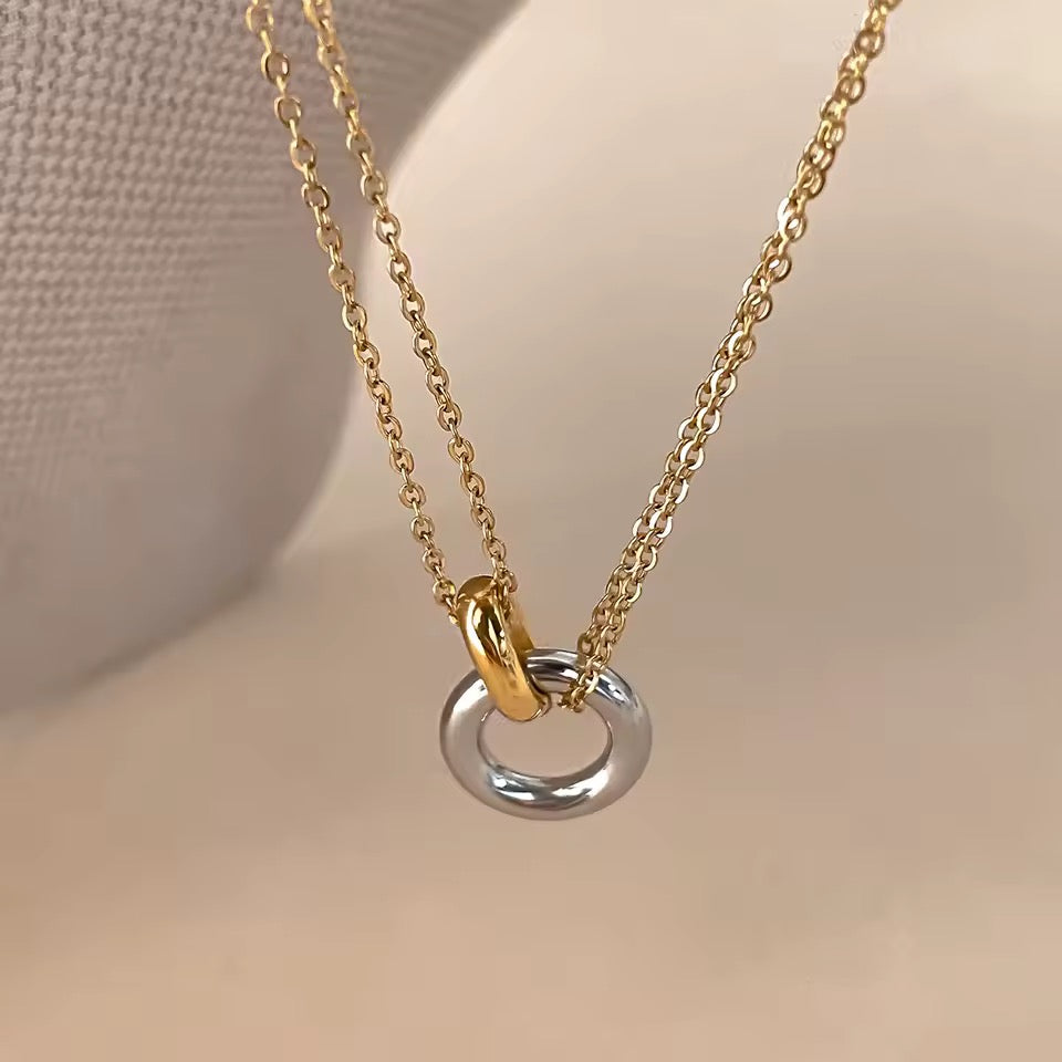 Simple yet chic waterproof PVD Gold Plated Necklace