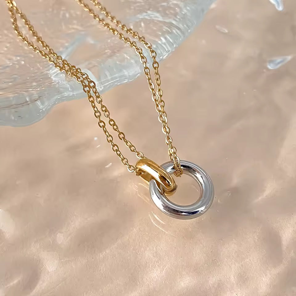 Simple yet chic waterproof PVD Gold Plated Necklace