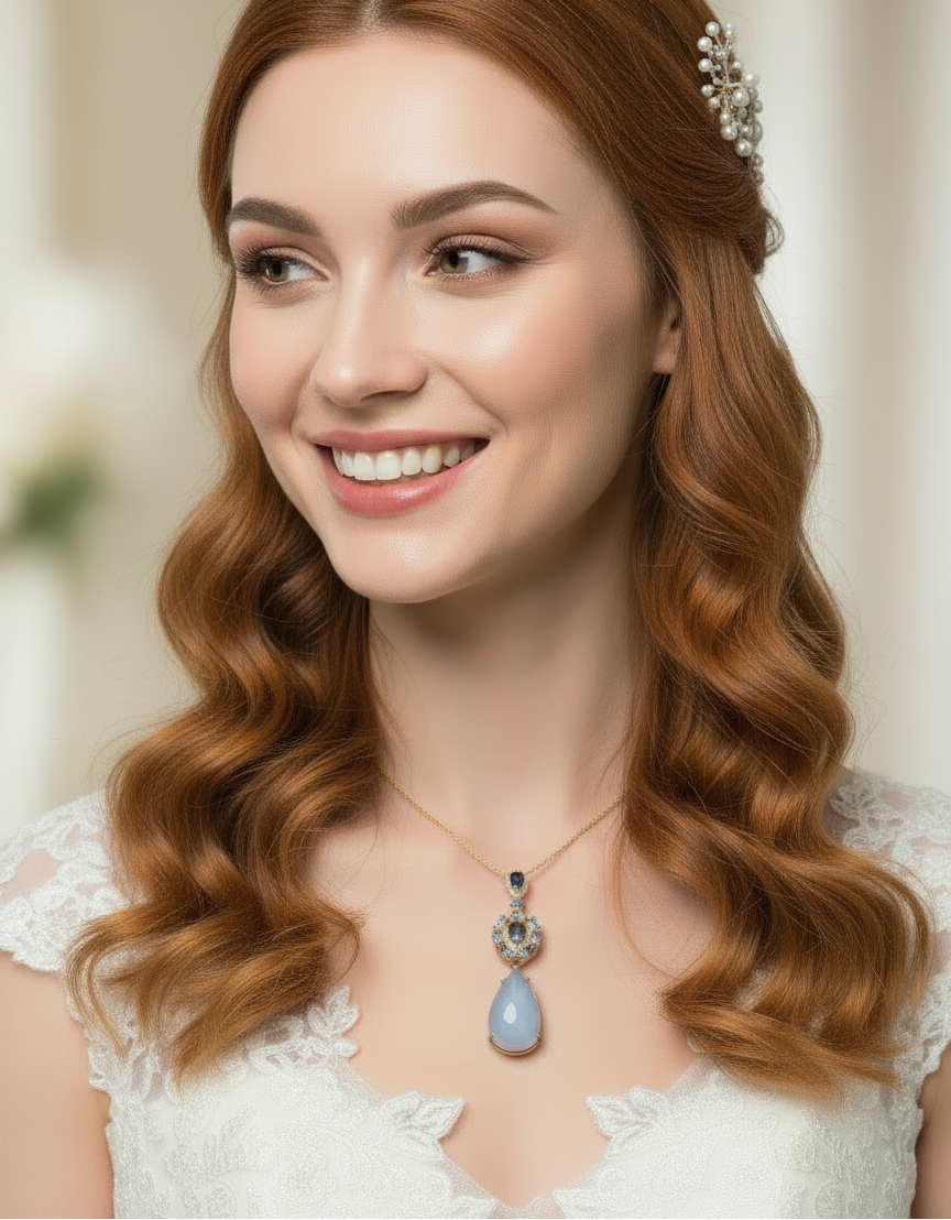 28CT Rare Find: Natural Tanzanite, blue sapphire 2-in-1 Pendant Necklace