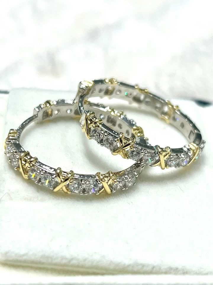 Tiffany Syle XOXO Hoop Earrings