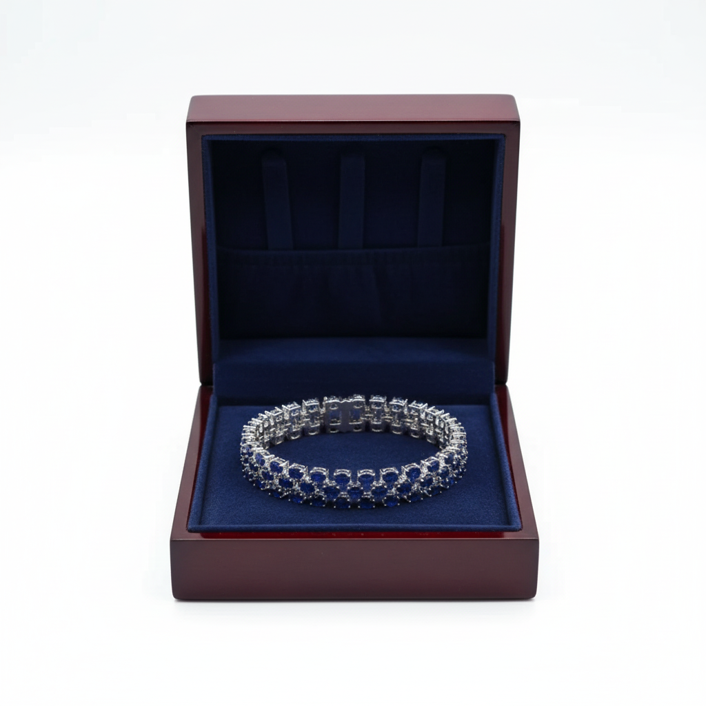 Geometric Triple-Gemstone Bracelets – Gold-Plated Sterling Silver