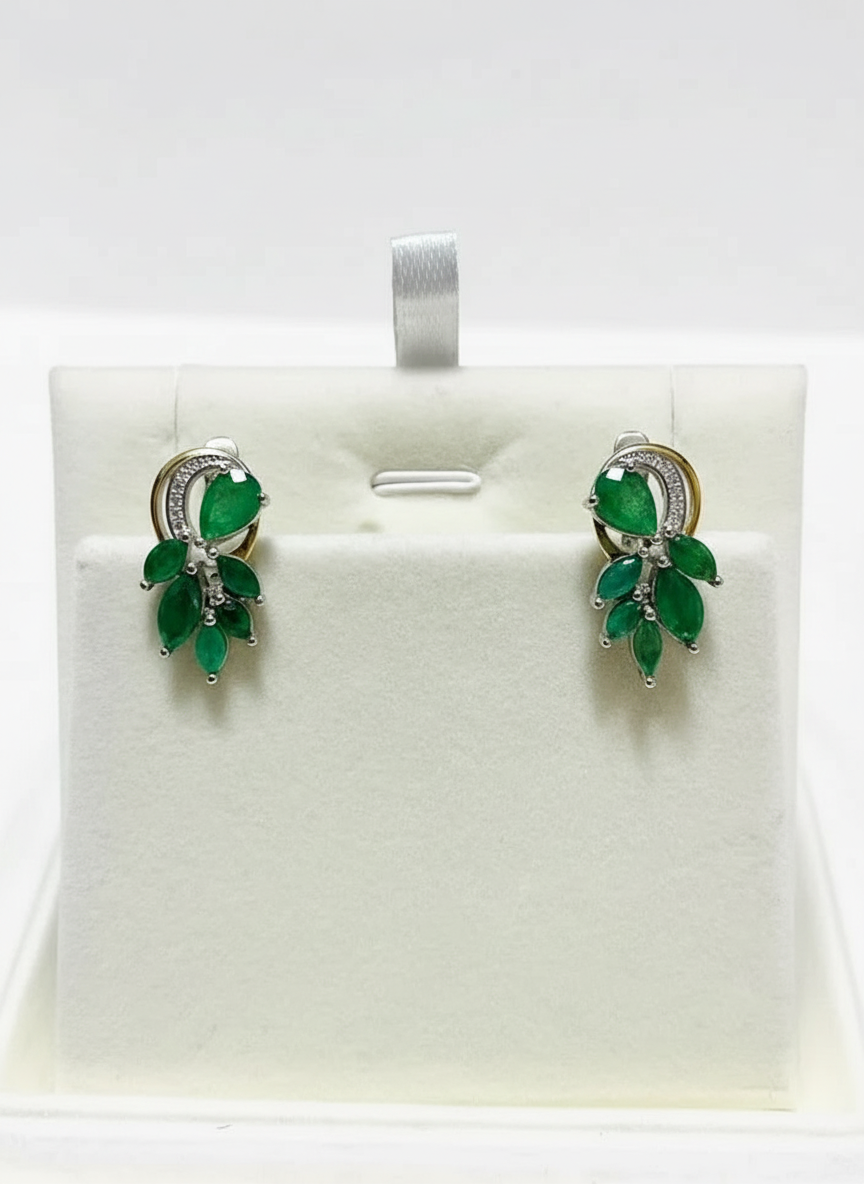 Artisan Emerald Earrings – Natural Colombian Gems