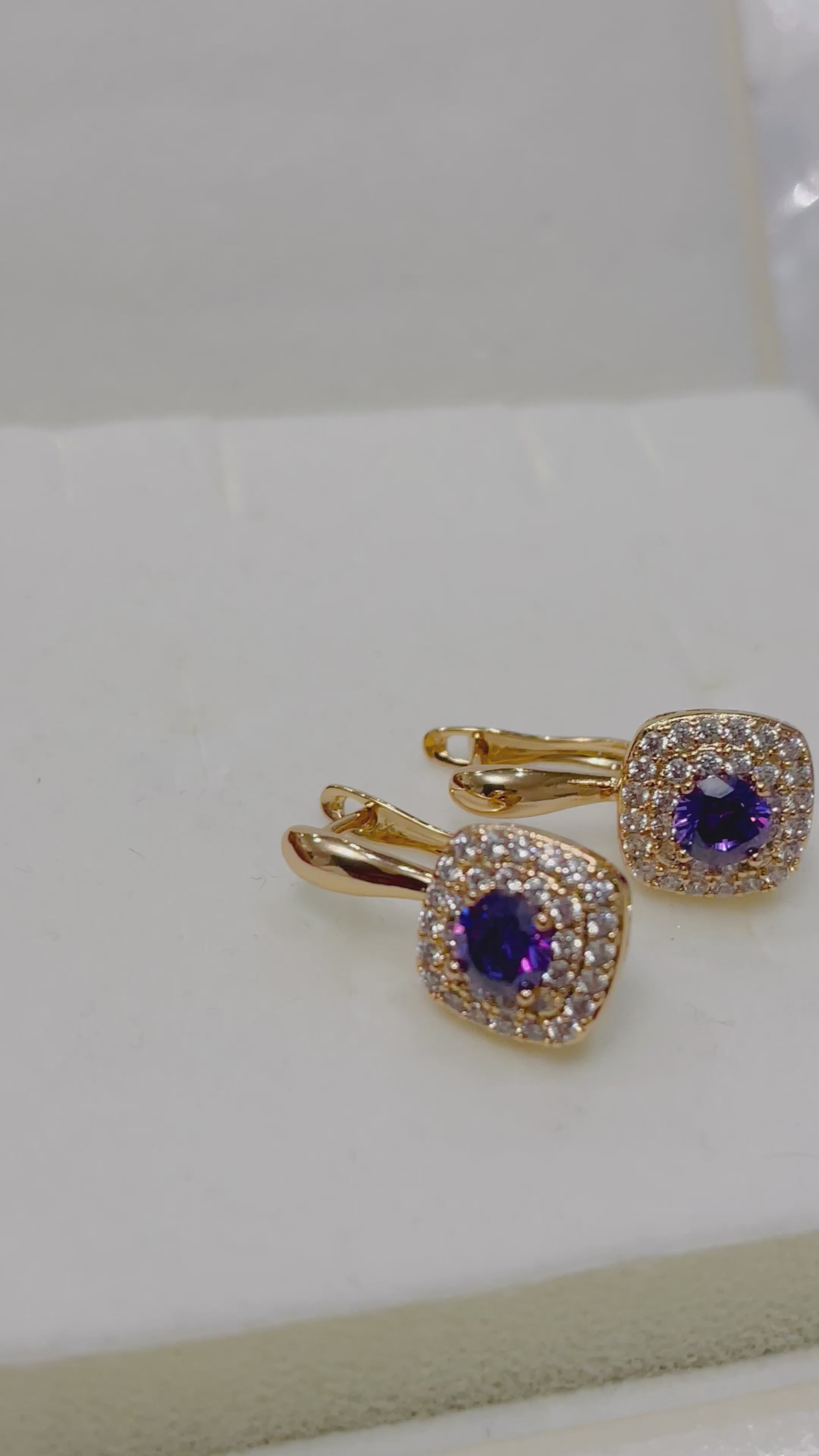 Amethyst Set in 14k Rolled Gold.