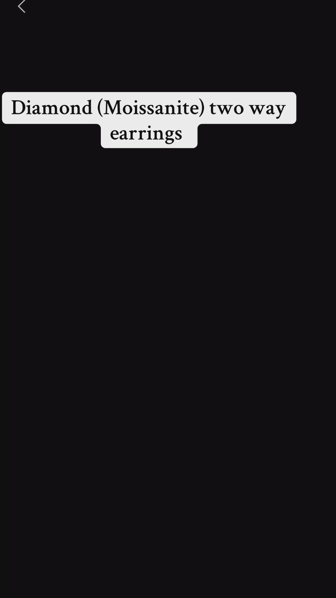 Stunning Solitaire Diamond (Moissanite) Jacket earrings