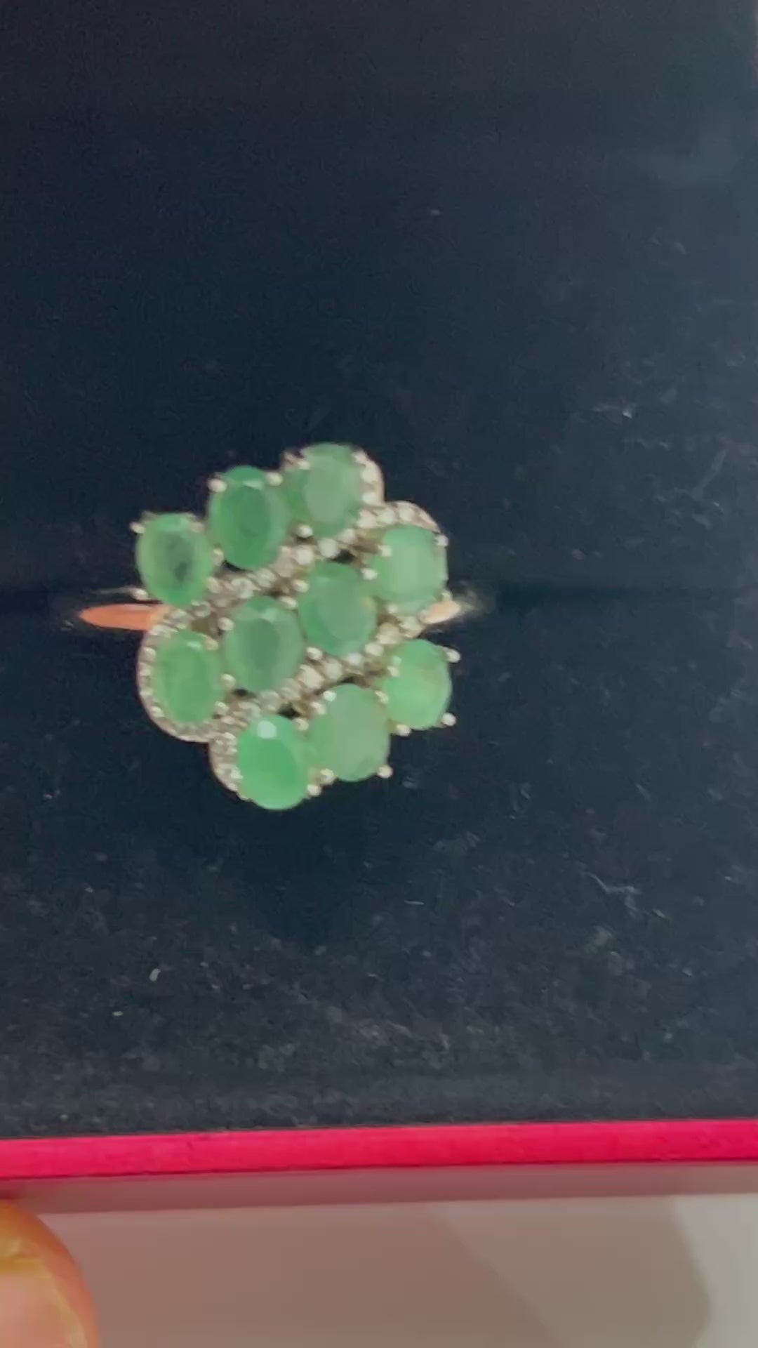 Handmade Stunning Colombian Emerald Ring